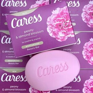 Caress Beauty Bars 10 Peony & Almond Blossom Beautiful Nourishing New Scent